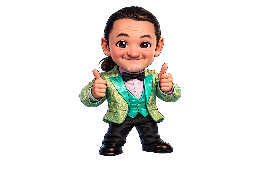 Mascote 3D do Marquito (ilustração gerada com auxílio de IA)